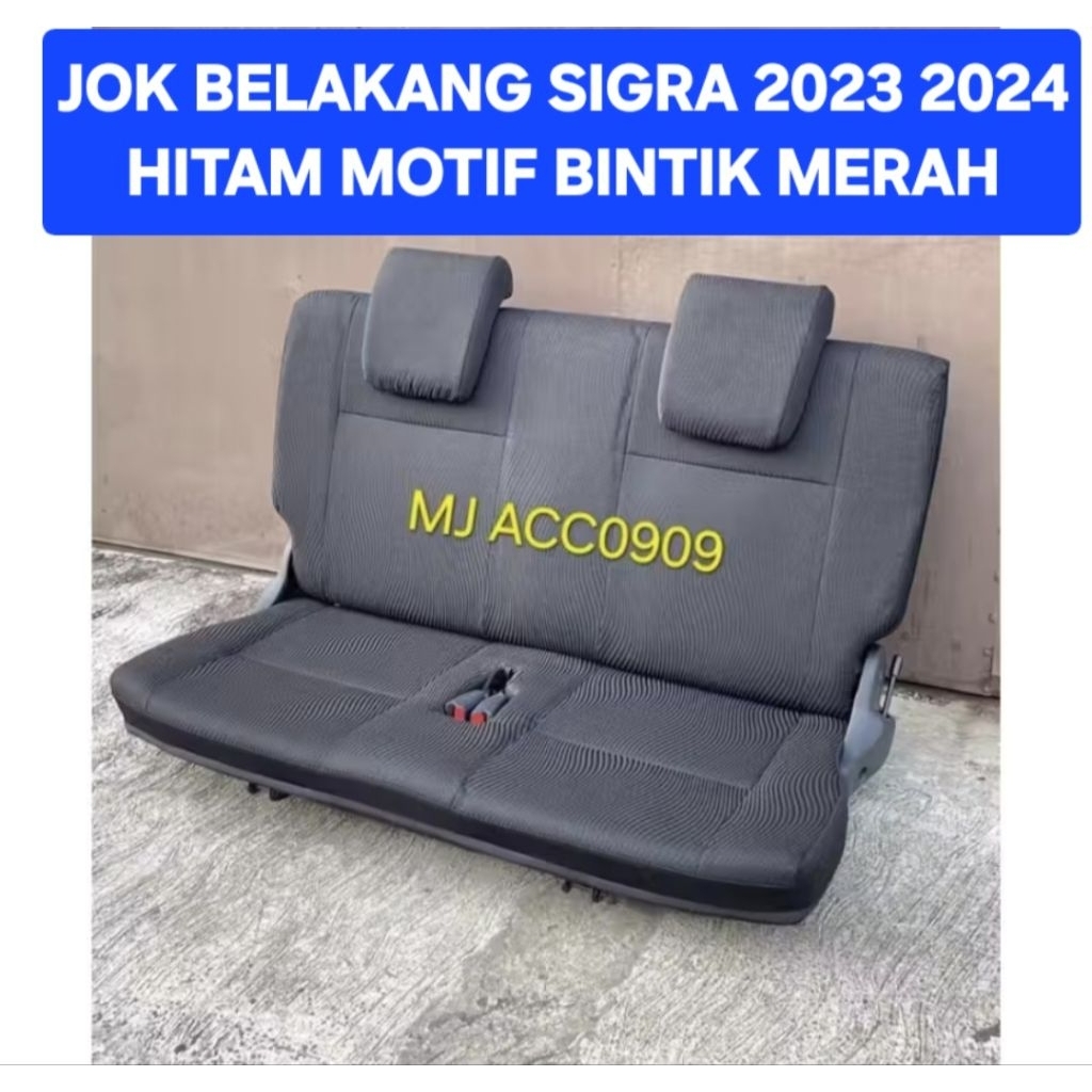 JOK BELAKANG SIGRA 2023 2024 HITAM MOTIF BINTIK MERAH