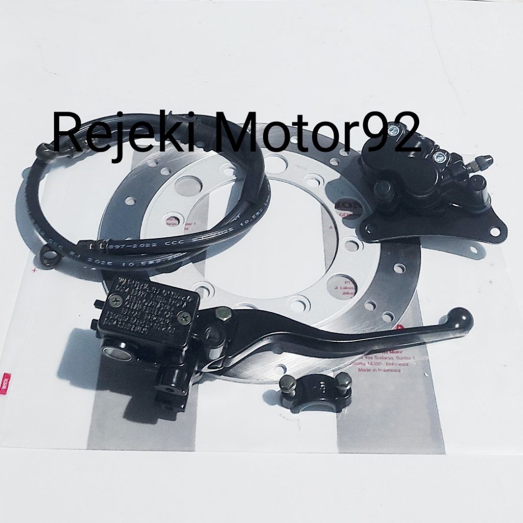 Piringan+Kaliper+Master Rem+Selang Rem Depan Honda Tiger Lama, Megapro Lama