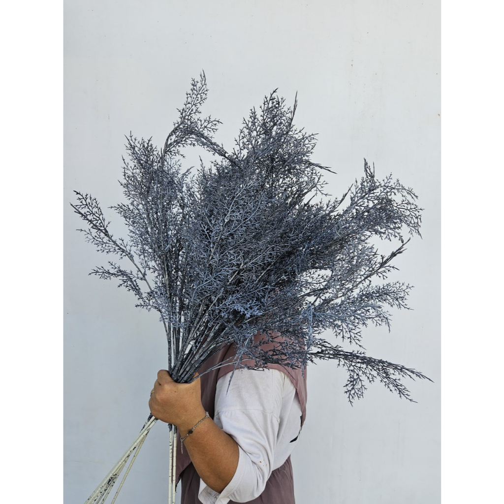 Daun Cemara Asparagus Tangkai Panjang/ Artificial Smoke Bush