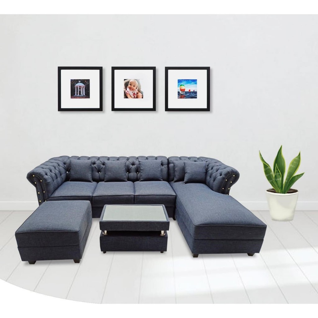 SOFA L / SOFA L KAIN / SOFA BLUDRU / SOFA KAIN BLUDRU / SOFA KAIN SOFT / SOFA RUANG TAMU / SOFA L OS