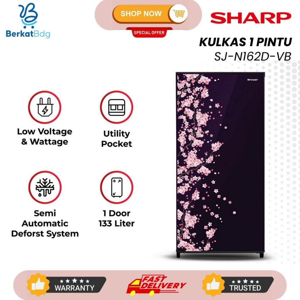 KULKAS SHARP 1 PINTU SJ 162 / Lemari es sharp sj 162