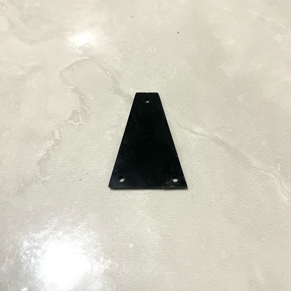 Cover Tutup Truss Rod Gitar Elektrik Original Aria Pro II Les Paul Custom Hitam