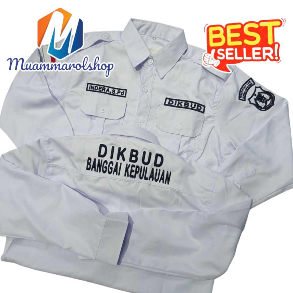 BORDIR TIMBUL kemeja dinas pendidikan dan kebudayanaan