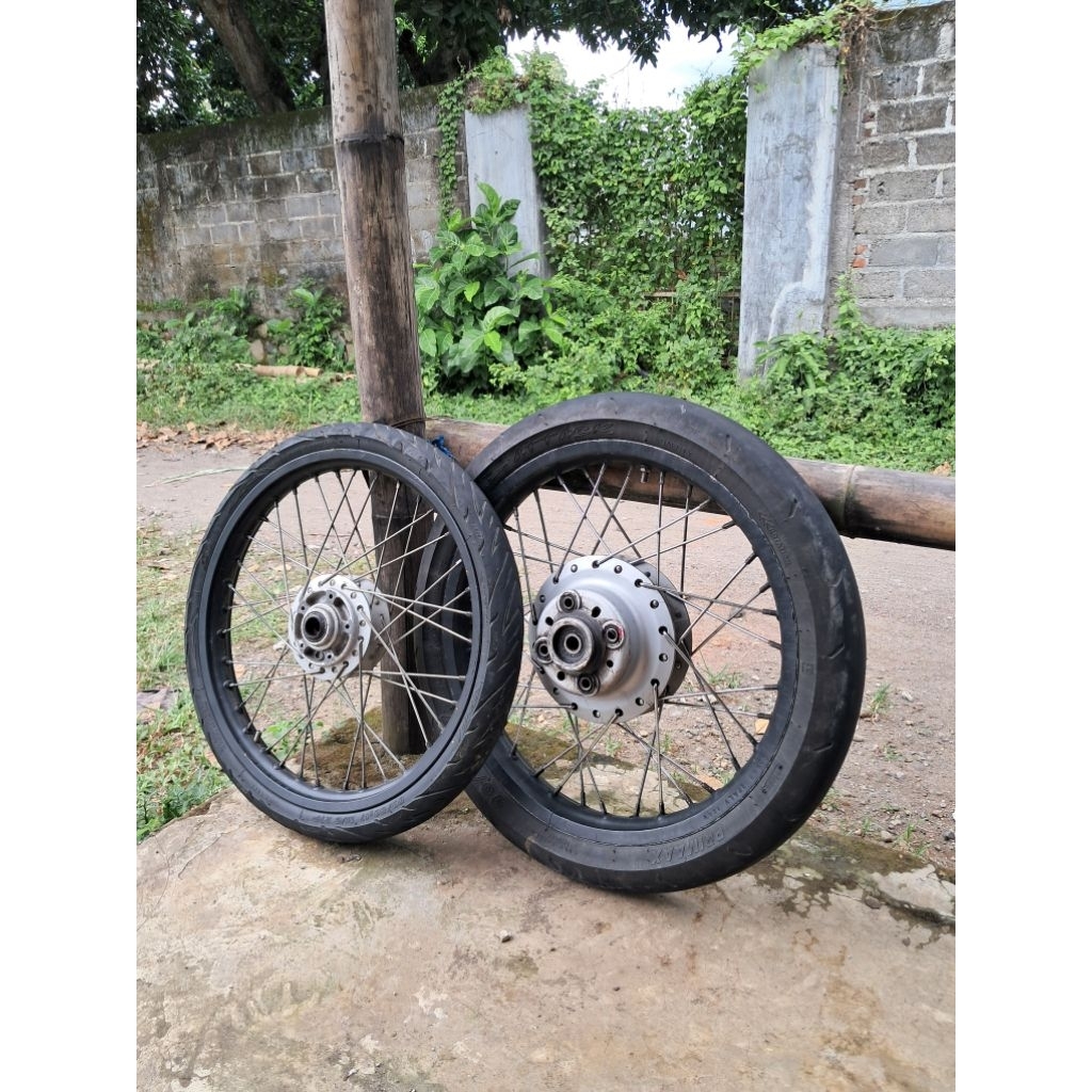 VELG ROSSI SET BAN TROMOL PNP MEGAPRO RING 17  UK160X140