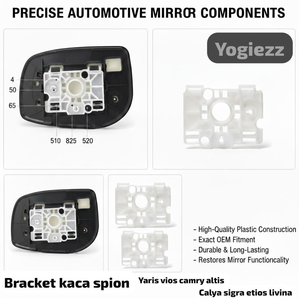 bracket kaca spion retract freed sigra yaris vios camry altis 2003 2004 2005 2006 2007  2008 2009 20