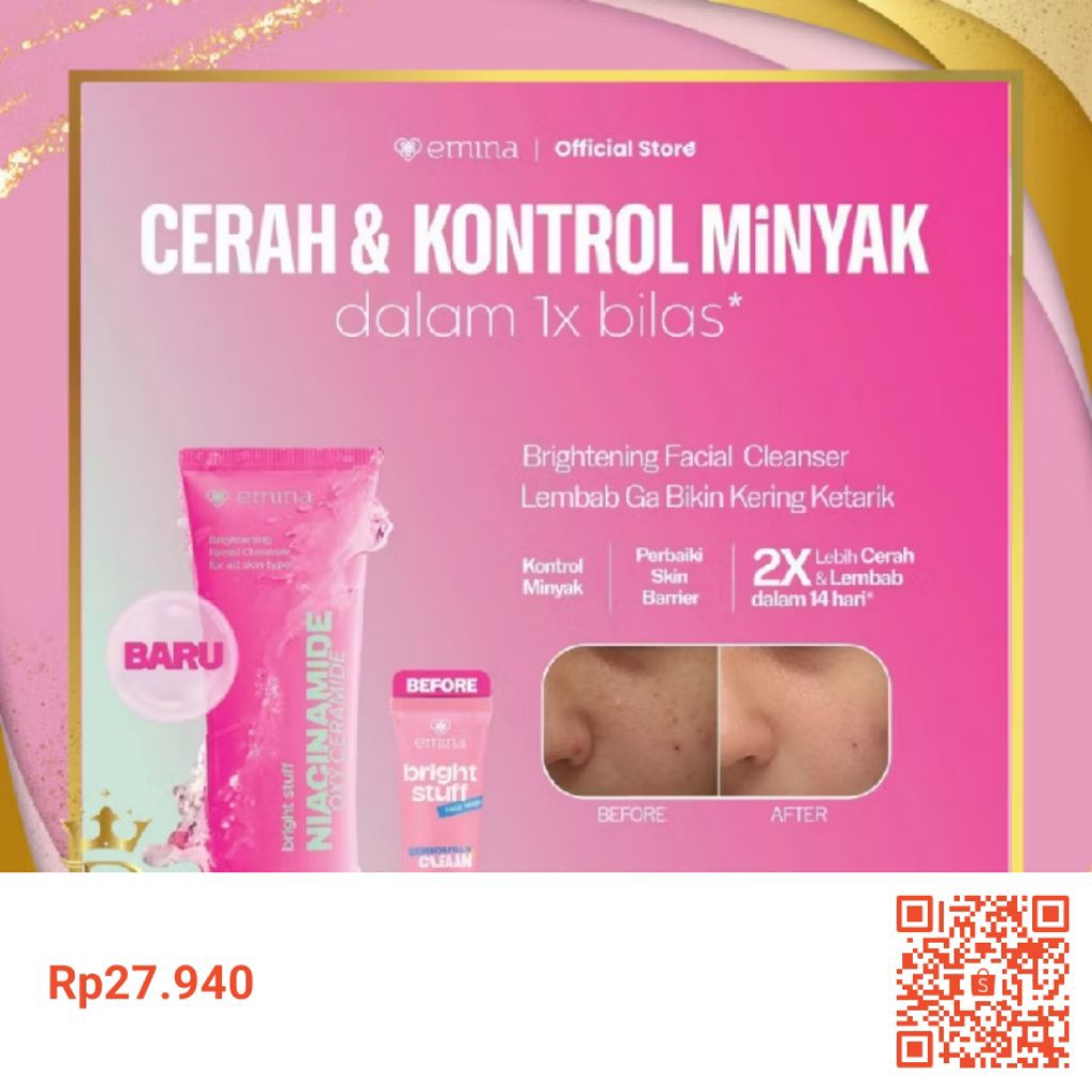 EMINA BRIGHT STUFF NIACINAMIDE 100ML