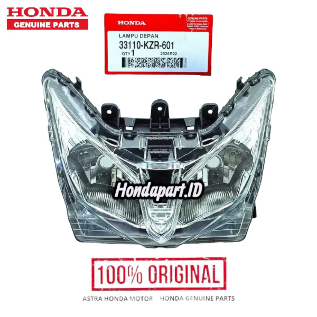 33110-KZR-601 Reflektor Lampu Depan Vario 125 Old Lama Vario Techno 125 CBS ISS 2012-2015 Original A