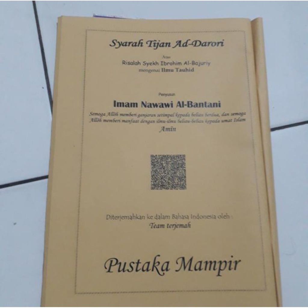 kitab terjemahan arab-indonesia Tijan Darori