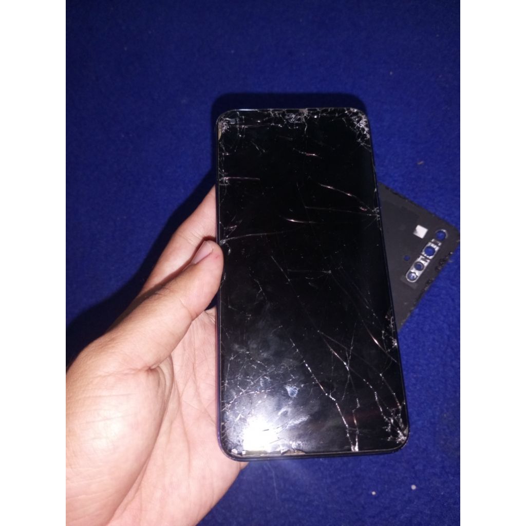 tatakan lcd huawei nova 5t/5i original biru