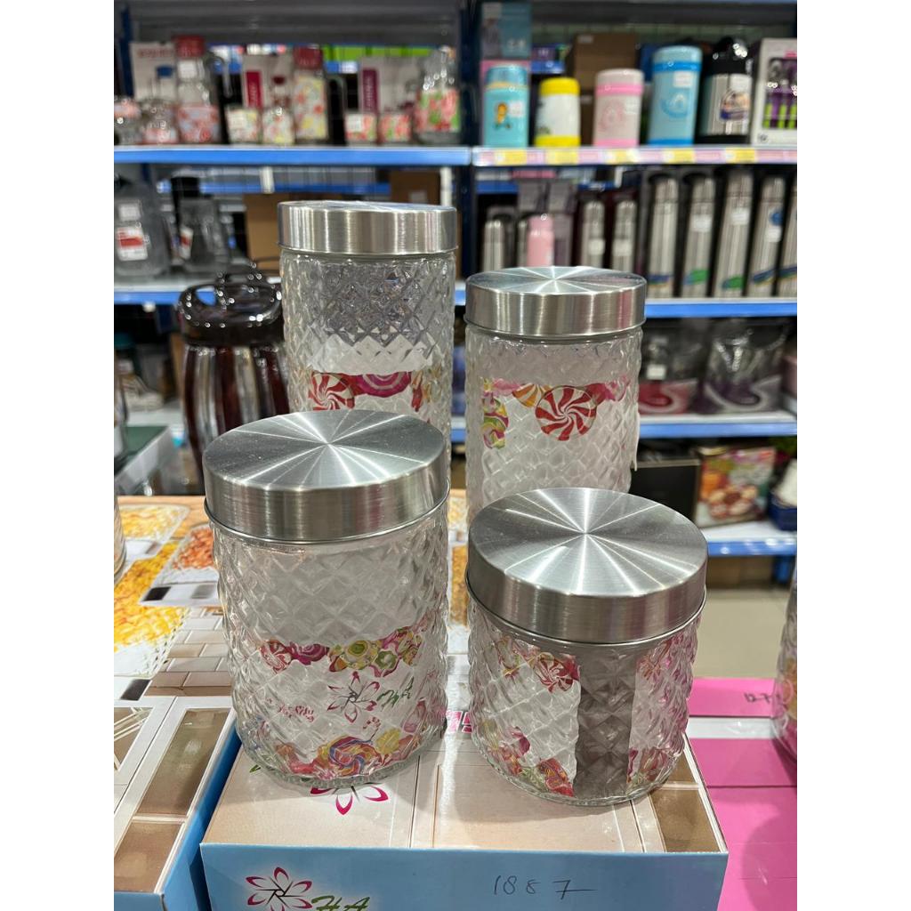 Toples Lebaran Kekinian / Toples Lebaran Murah / Toples set 4 Pc / Toples Sinda (K)