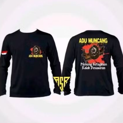 Kaos T-shirt ADU MUNCANG Lengan Panjang Kaos Distro viral unisex