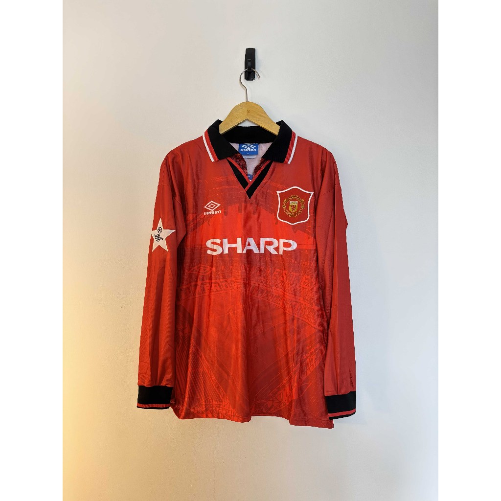 Jersey Long Sleeve Manchester United Home 1994–1996 – Size M