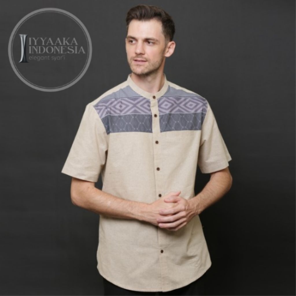 Ruby - Kemeja Koko Modern Cotton Supreme Motif