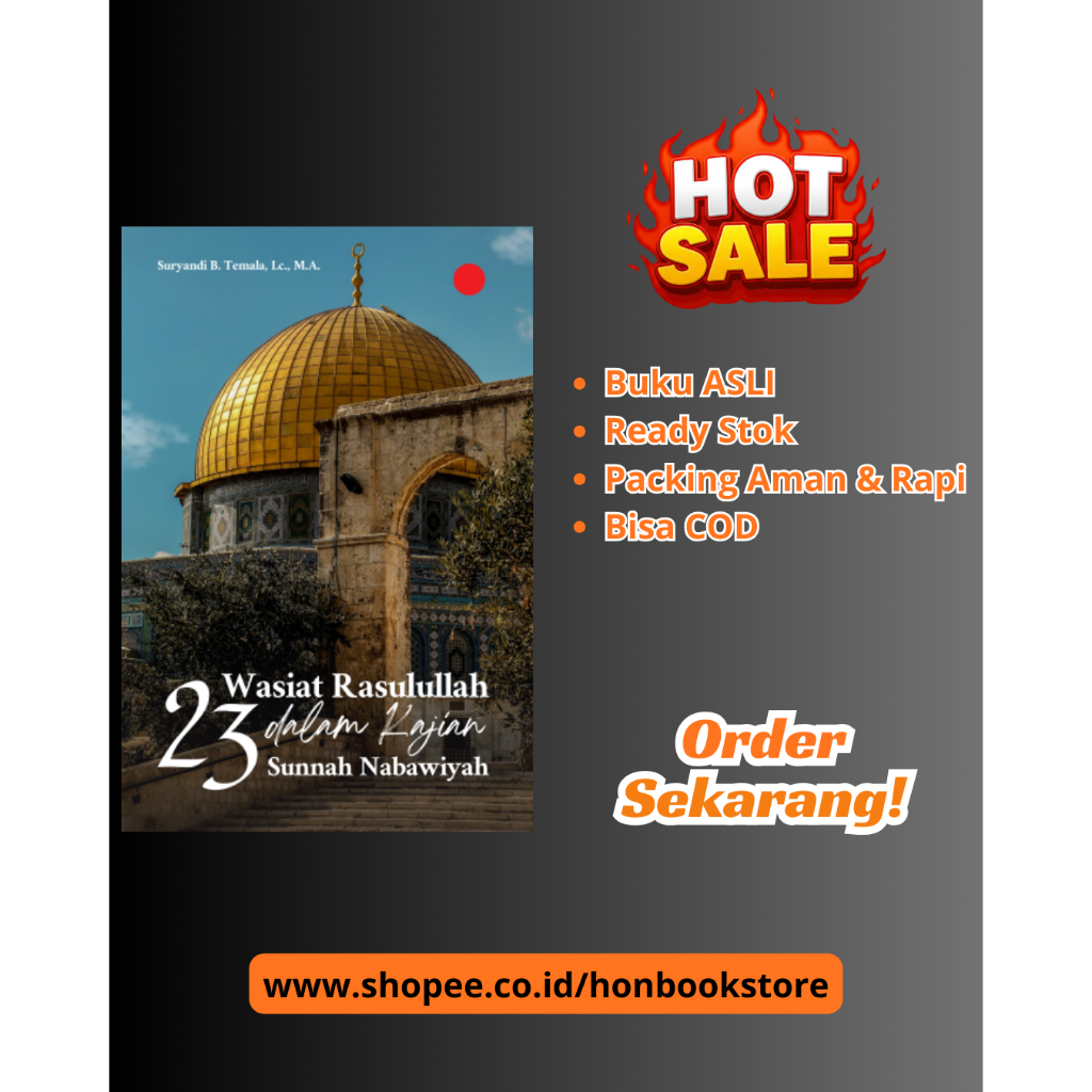 Buku 23 Wasiat Rasulullah dalam Kajian Sunnah Nabawiyah