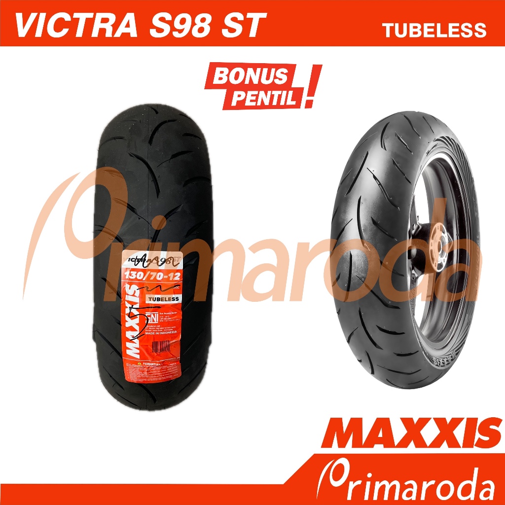 Ban motor MAXXIS Victra ST 130/70 Ring 12 Tubeless 130/70-12