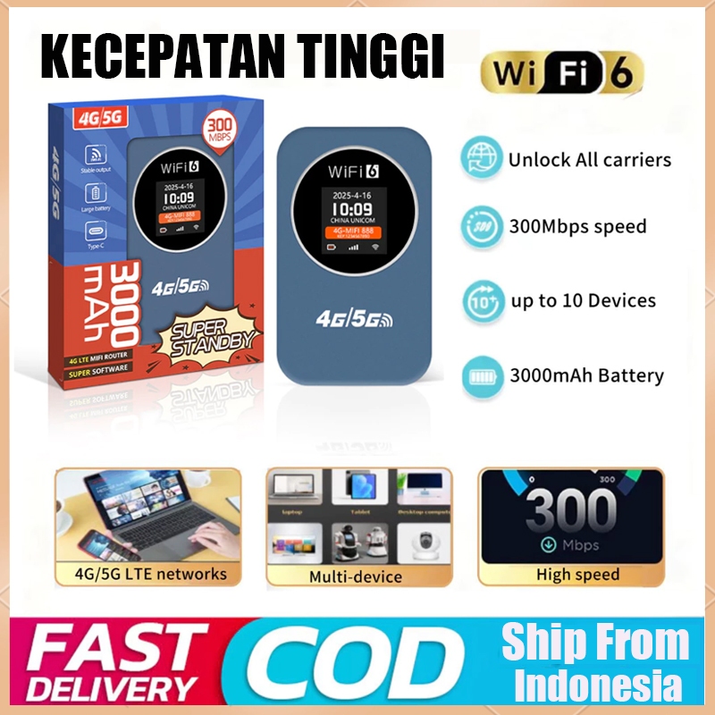 NEW M32 300Mbps Modem Wifi Mifi Portabel 4G/5G UNLOCK ALL OPERATOR / Mifi 5G All Operator Portable M