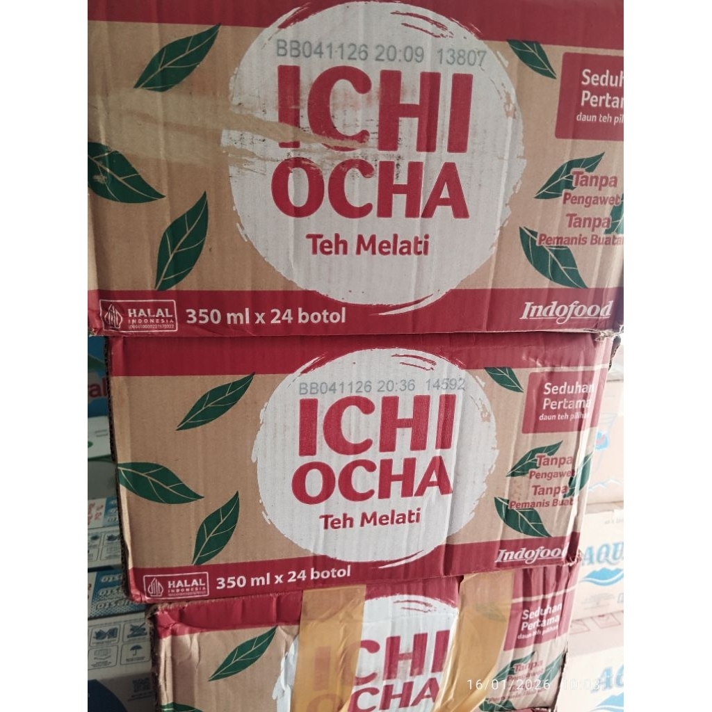 Teh ICHI OCHA MELATI 1 DUS x 24 botol 350ML