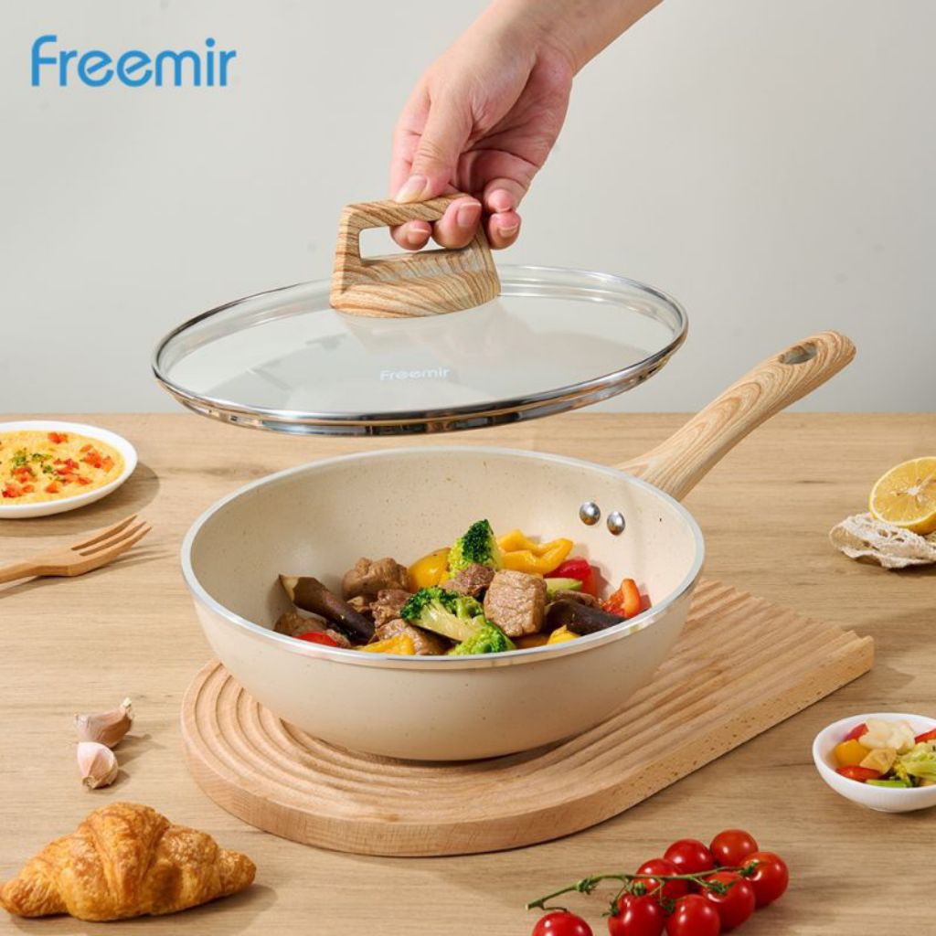 FREEMIR WAJAN PANCI SERBAGUNA PLUS TUTUP KACA 24CM