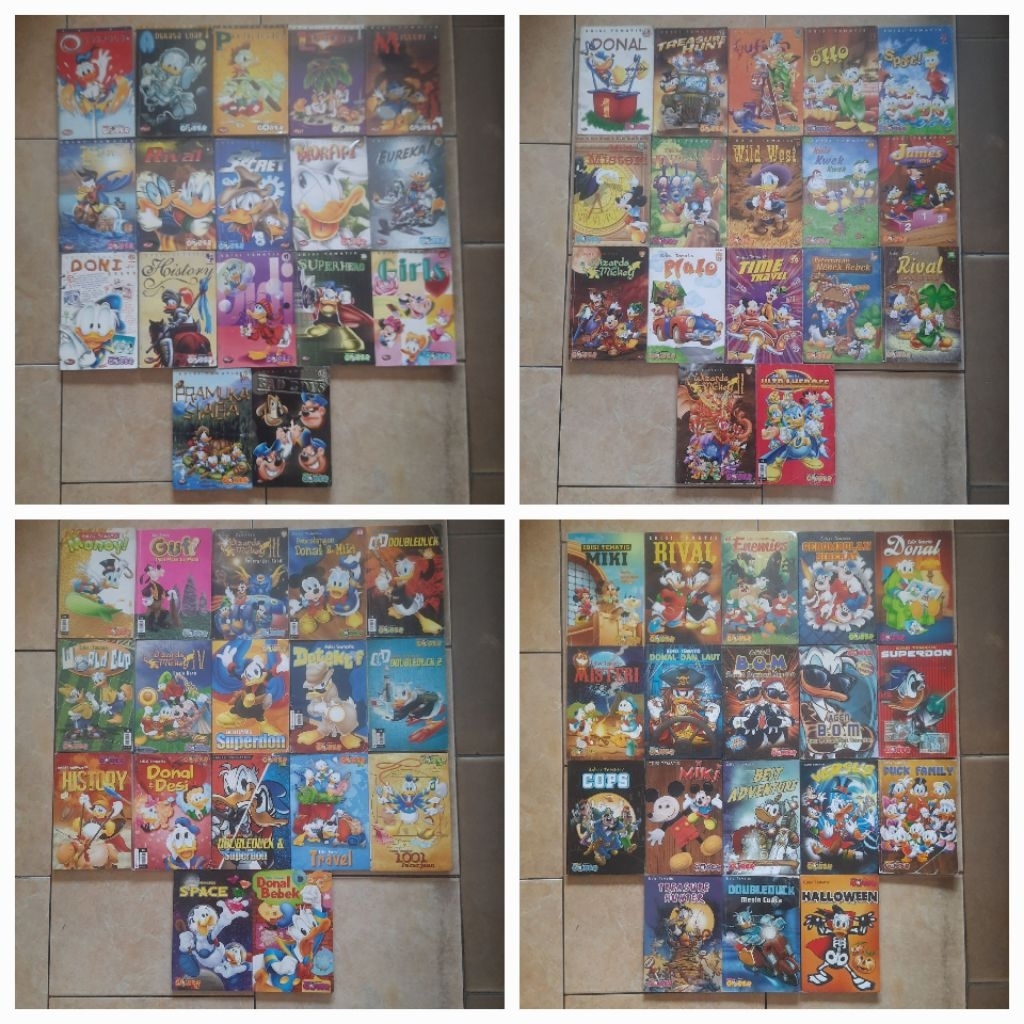 Komik Donal Bebek Paman Gober Album Tematis 1 - 69 Urut Lengkap Kolprian Original 4 Buku Masih Segel