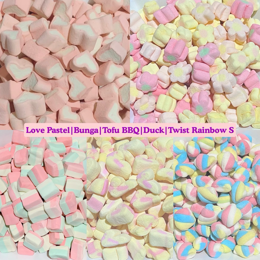 500Gr 5 Mix Karakter Marshmallow Chompchomp Kiloan Murah Halal