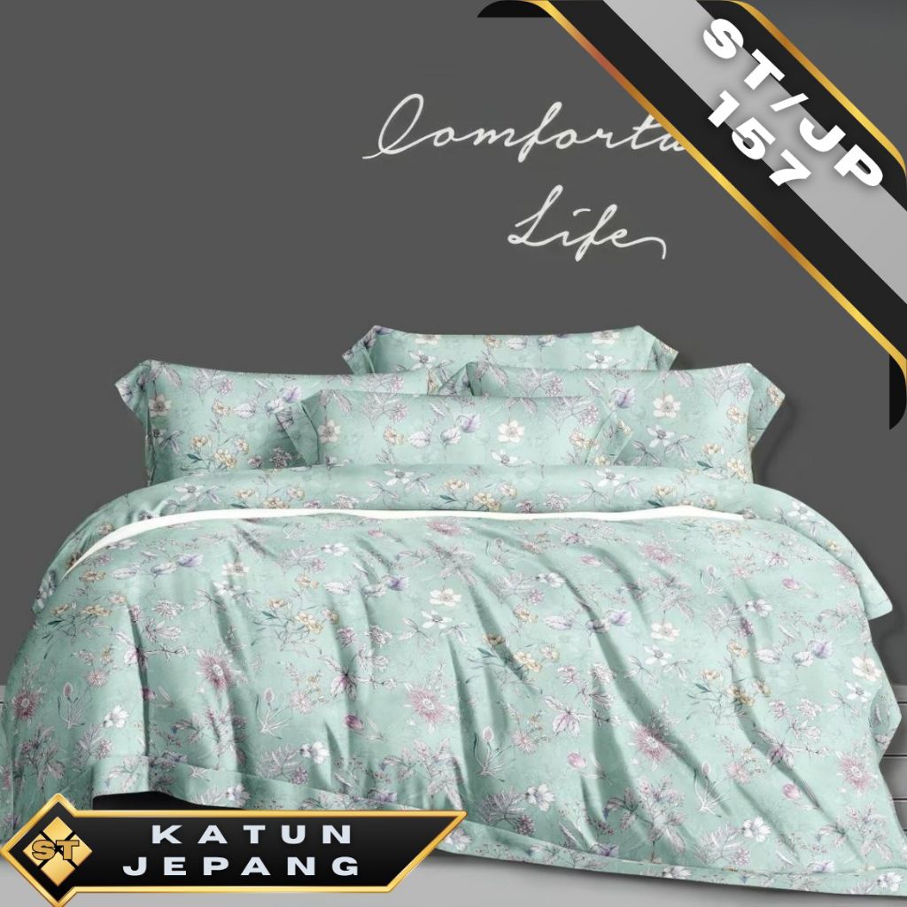 bahan kain katun jepang meteran motif bunga