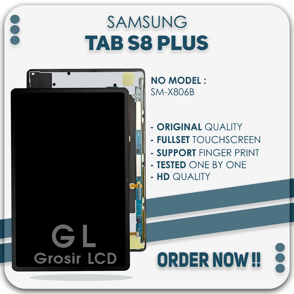 Grosir LCD Samsung Tab S8 Plus - Fullset Touchscreen