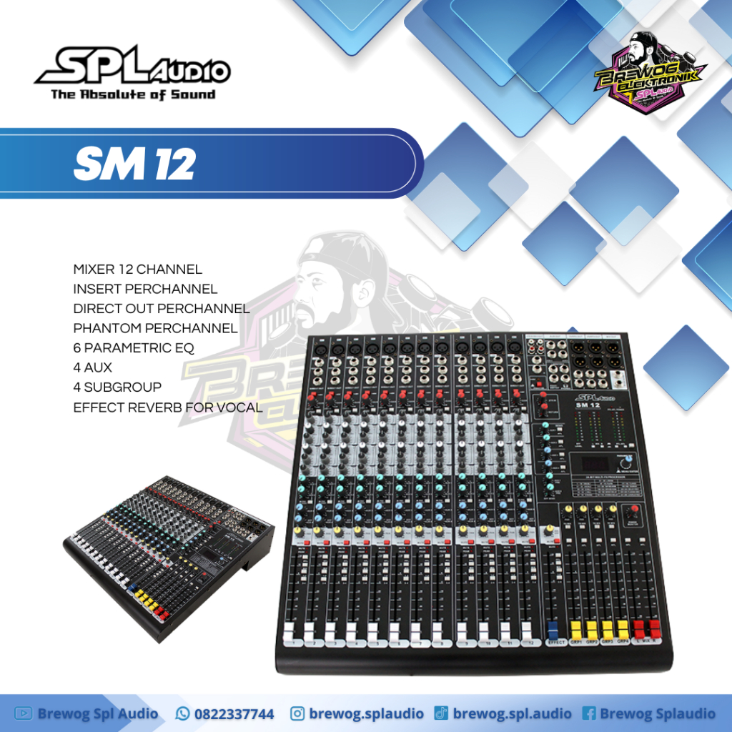 MIXER SPL SM 12 BREWOG SPL AUDIO