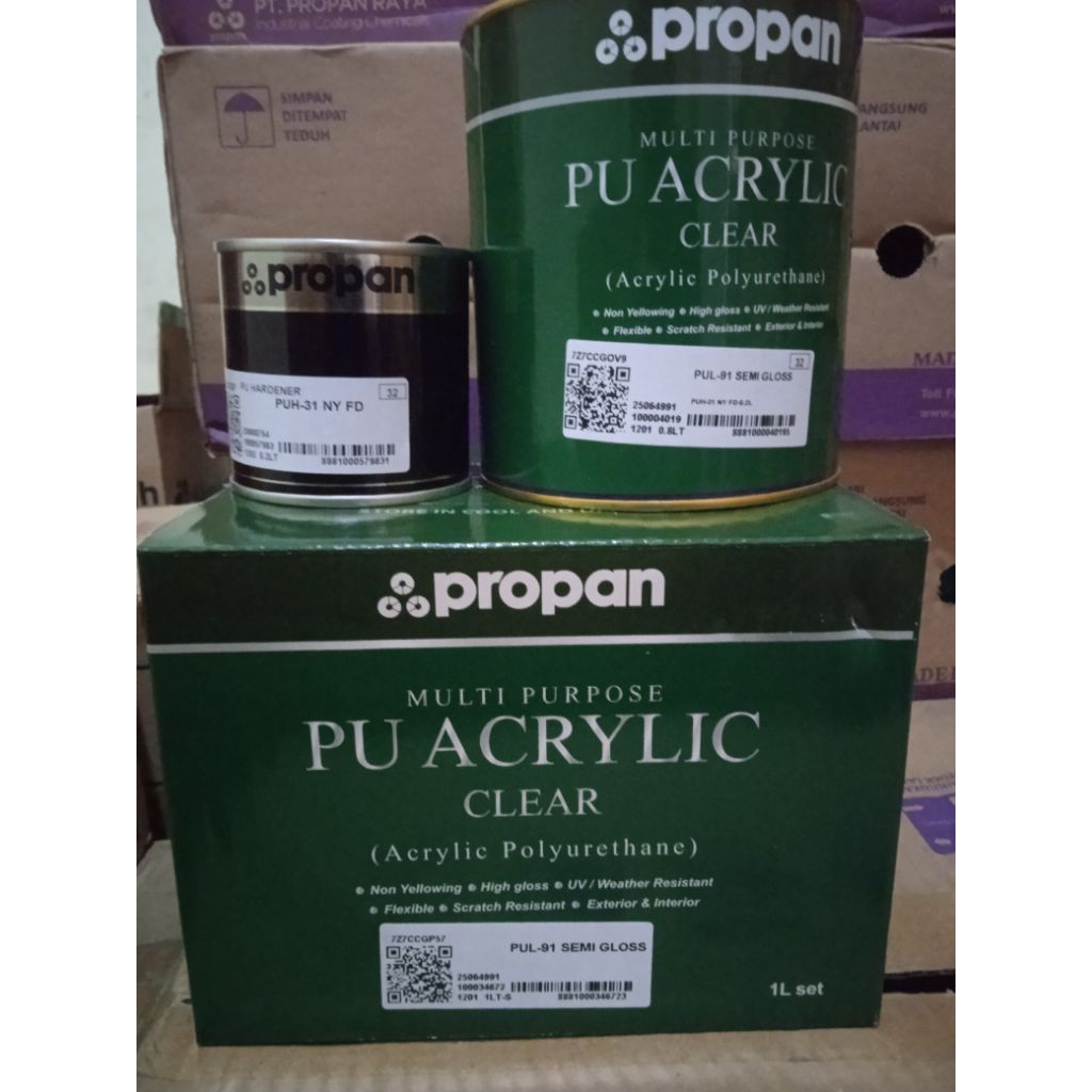pu acrylic propan clear semi gloss