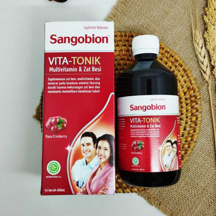SANGOBION VITA-TONIK SYRUP-suplemen multivitamin 400ml