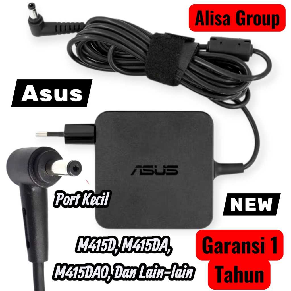 Charger Laptop Asus - M415D M415DA M415DAO Adaptor Original Garansi 1 Tahun - Casan Laptop Asus