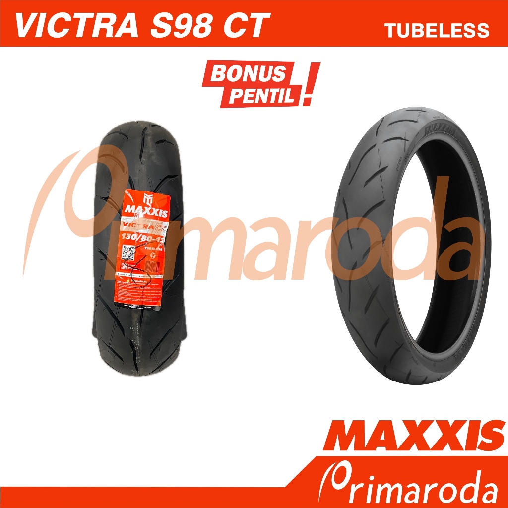 Ban motor MAXXIS Victra S98CT 130/80 Ring 12 Tubeless 130/80-12