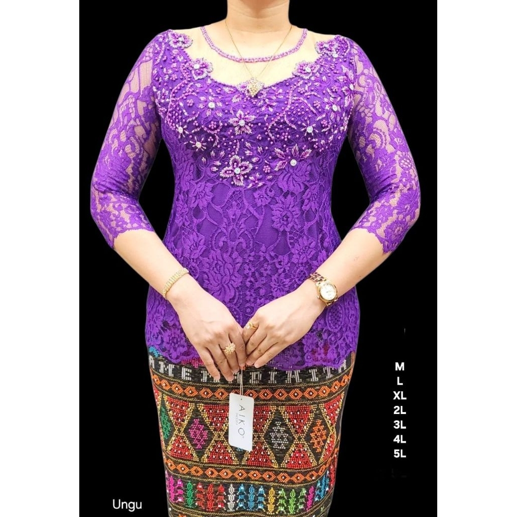 Kebaya Payet Bahan Semifrancis
