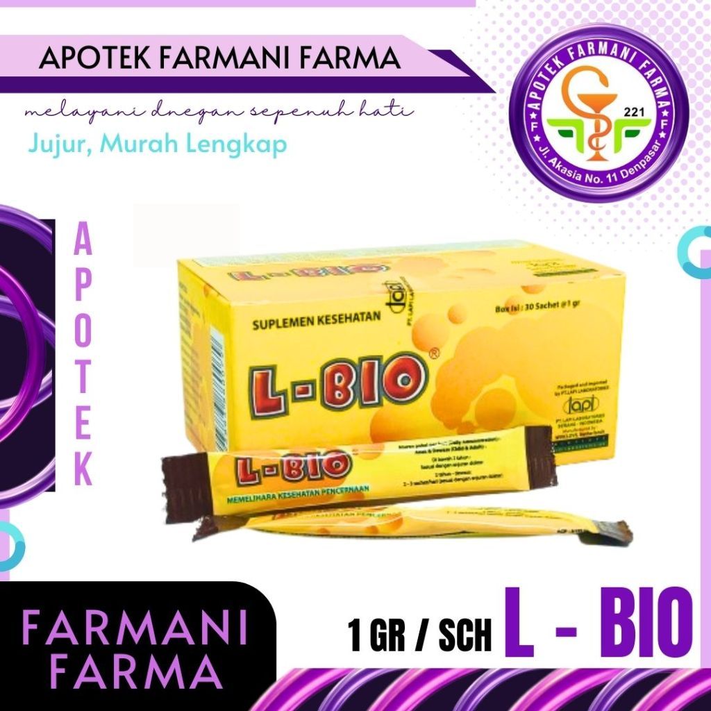 L-BIO GRANUL 1GRAM SACHET / PENCERNAAN ANAK / PROBIOTIK BAIK / OBAT DIARE ANAK / OBAT SEMBELIT ANAK