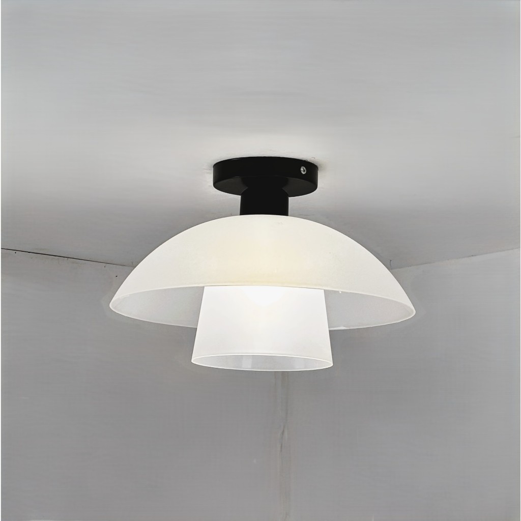 Lampu Plafon Minimalis LED E27 3 Warna Kap PVC