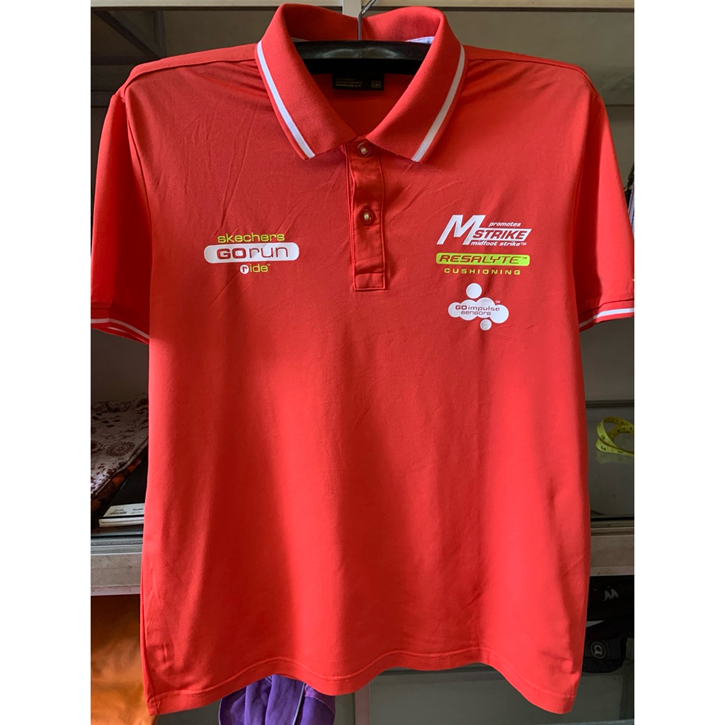 ​Baju Polo Skechers Bahan Jersey Premium - Kaos Kerah Lari Tenis Golf Warna Cerah