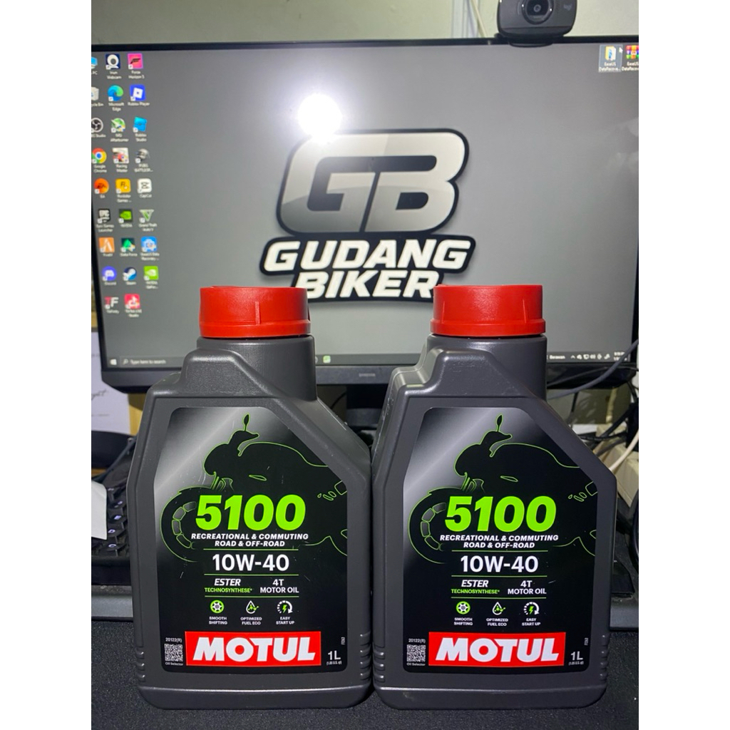 MOTUL 5100 4T 10W-40 - OLI MOTOR 1 LITER