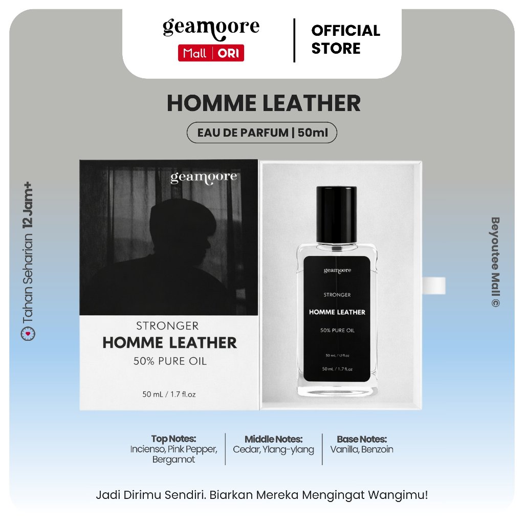 Geamoore Homme Leather Eau De Parfum 50ml