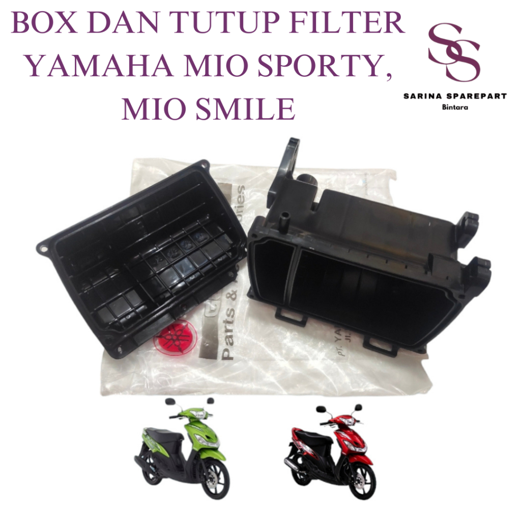 Box Filter dan tutup filter udaramio sporty mio smile original 5tl box filter mio smile