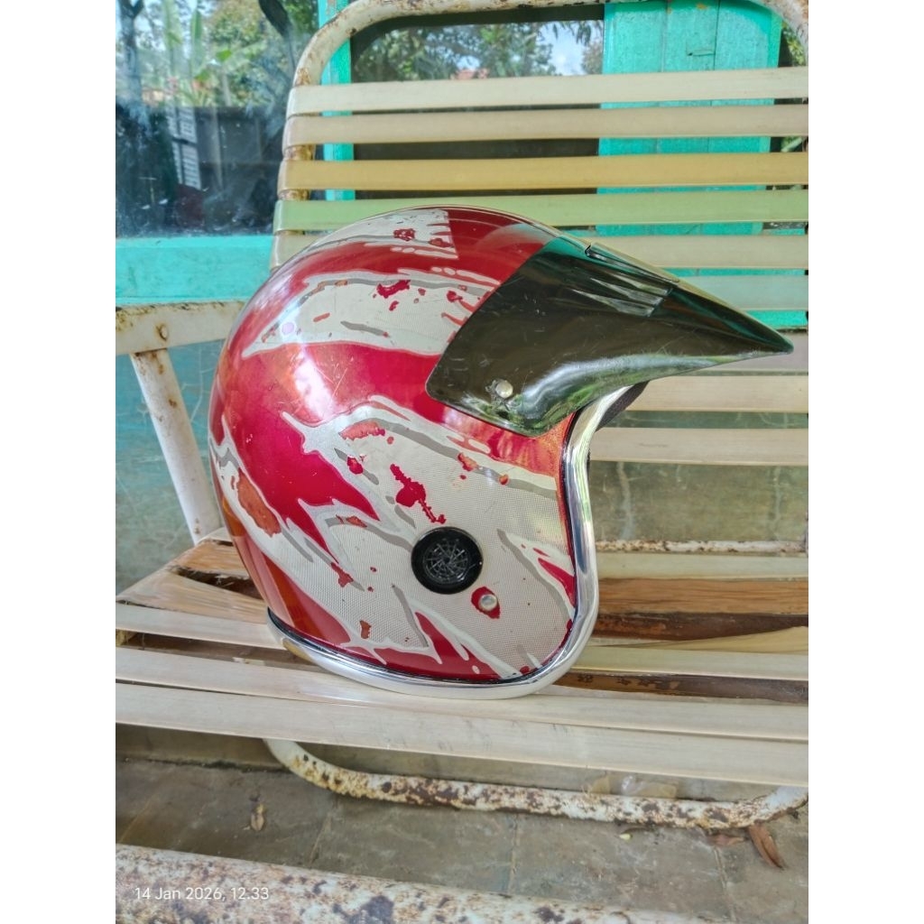 HELM JADUL SUZUKI TS 125, HELM JADUL SUZUKI SATRIA
