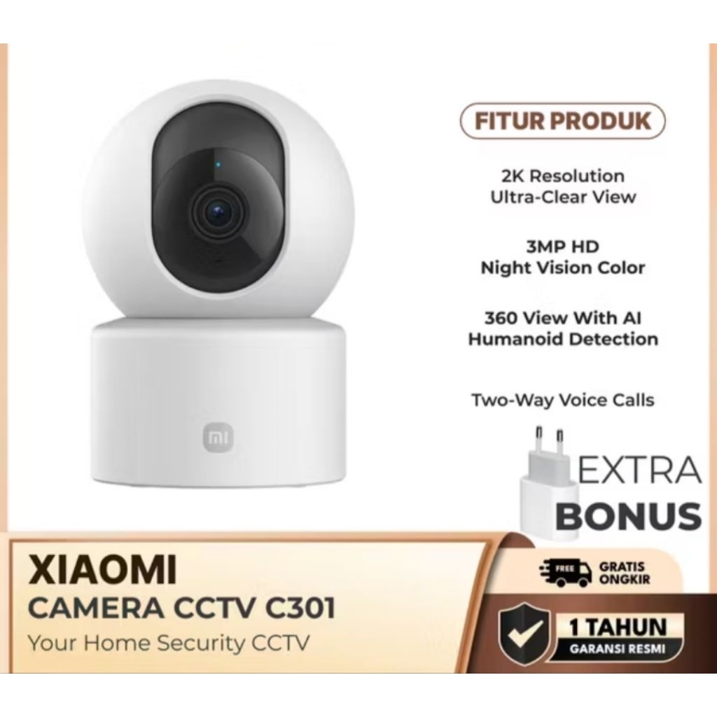 XIAOMI SMART CAMERA C301 CCTV INDOOR 360°