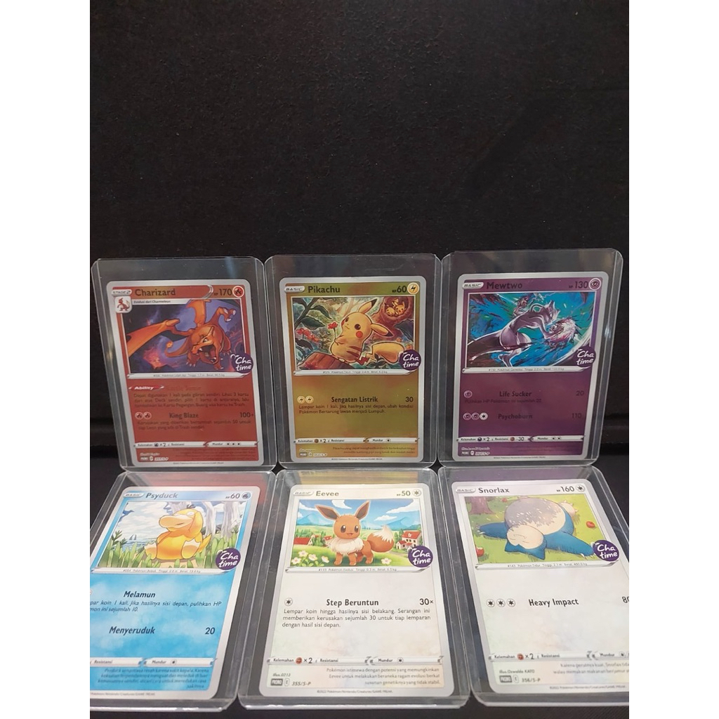 Pokemon X Chatime Set —— Charizard Pikachu Mewtwo