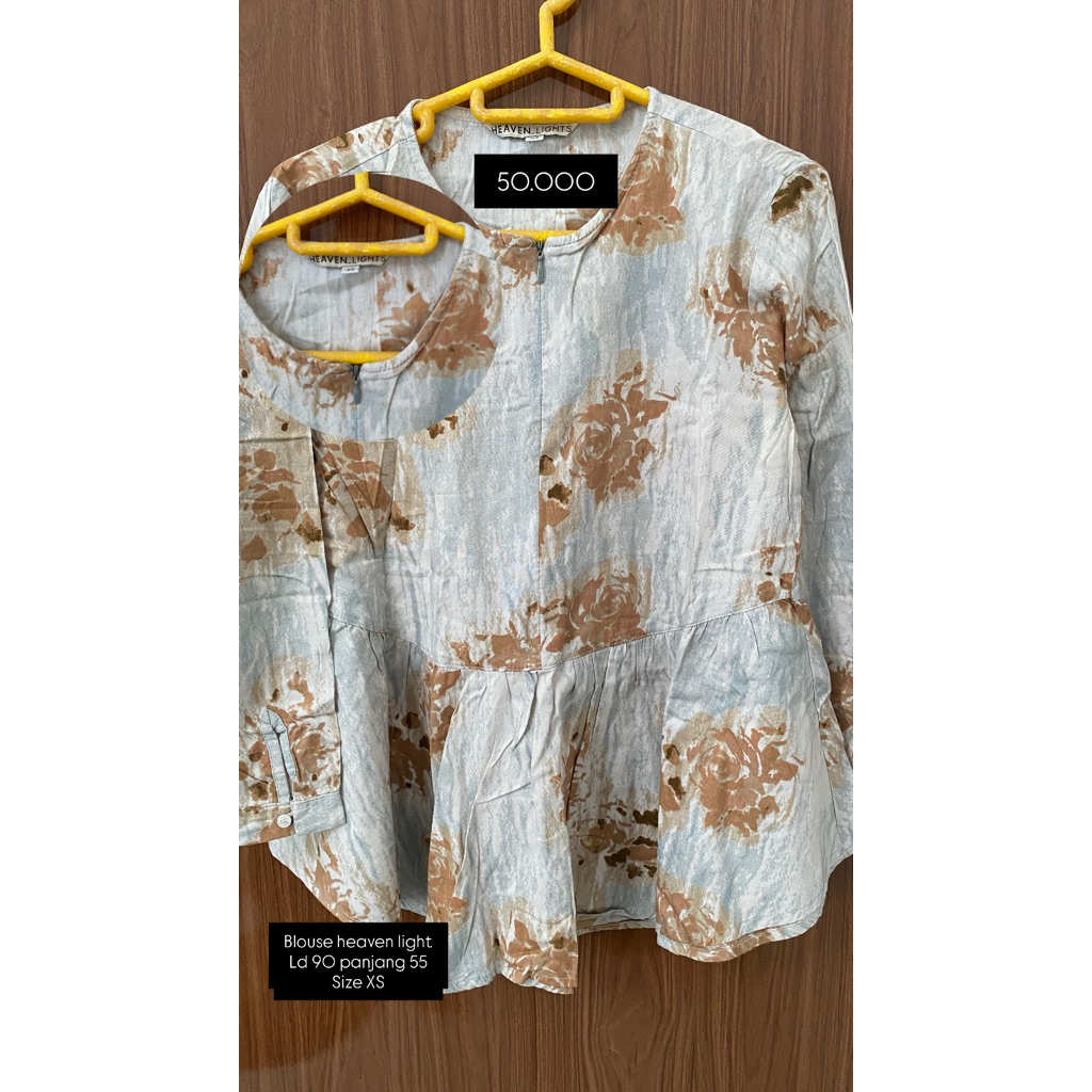 preloved blouse heaven light