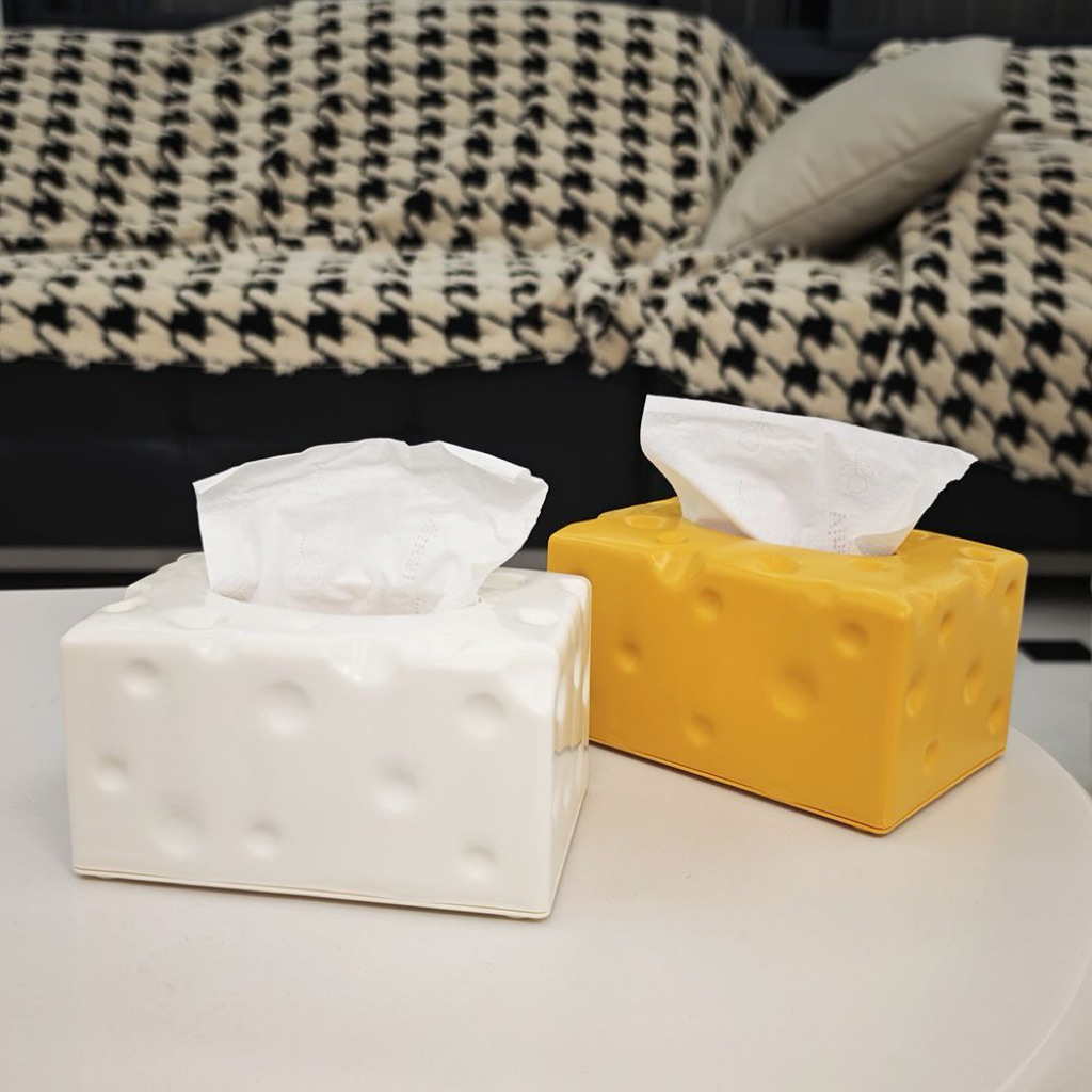 Tempat Tissue Keju Kuning/Kotak Tisu Lucu Dan Unik/Tempat Tisu Aesthetic/Tempat Tisu Ruang Tamu