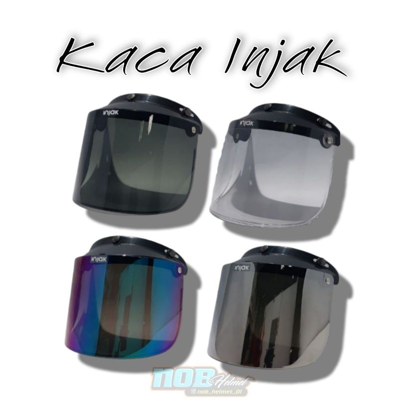 KACA DATAR INJAK ORIGINAL SNI UNTUK HELM BOGO CARGLOSS JPN DAG CLASSIK
