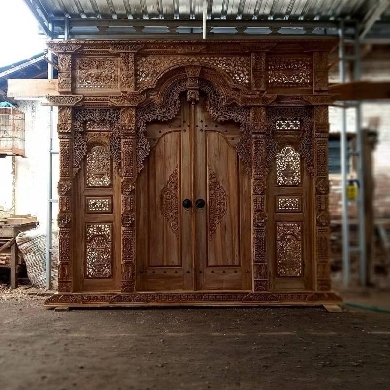 Pintu Gebyok Ukir Jati Jepara Furniture | Pintu Ukir Jepara | Kayu Jati Asli | Gebyok Custom