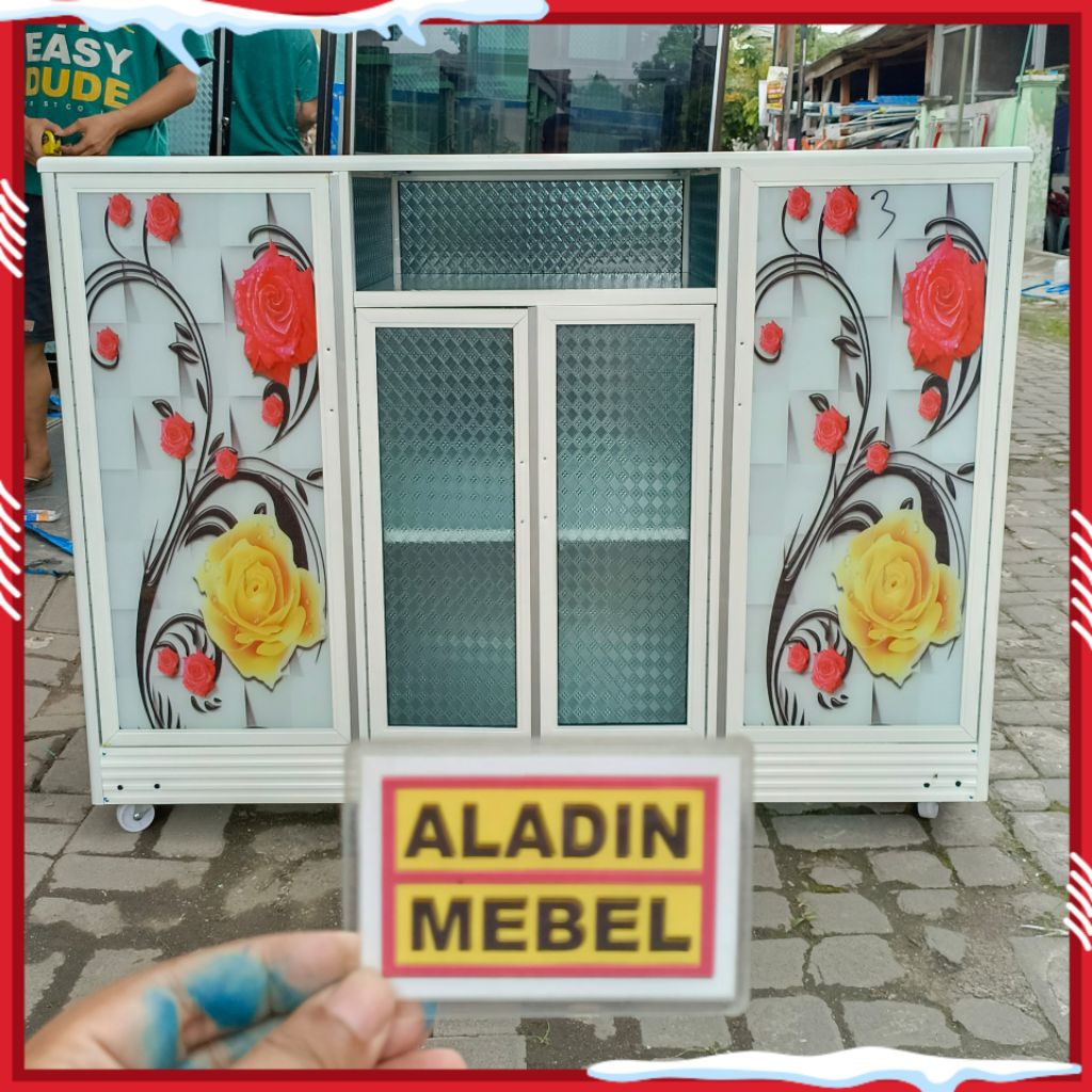 Bufet TV Alumunium Paling Keren (Ass)