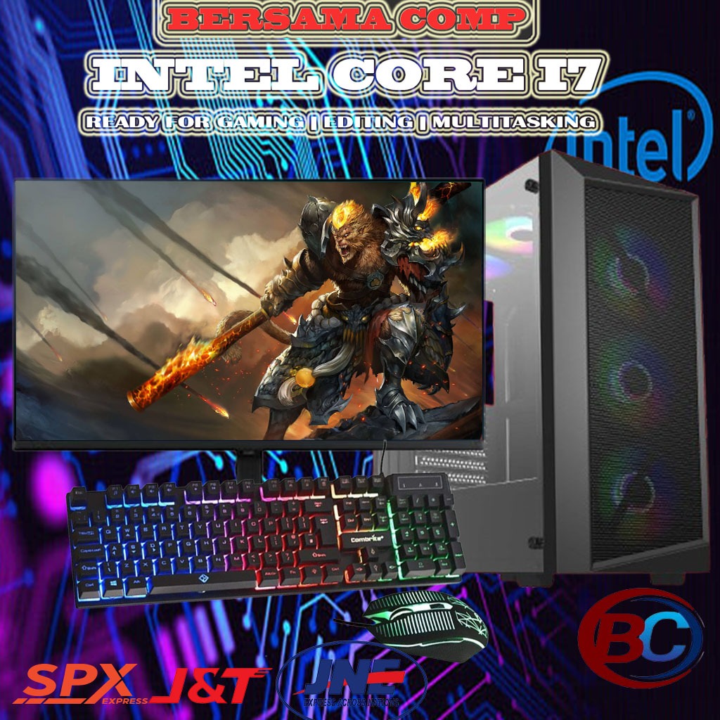 PC INTEL GAMING CORE I7 RAM 16GB SSD 256GB VGA 8GB FULLSET
