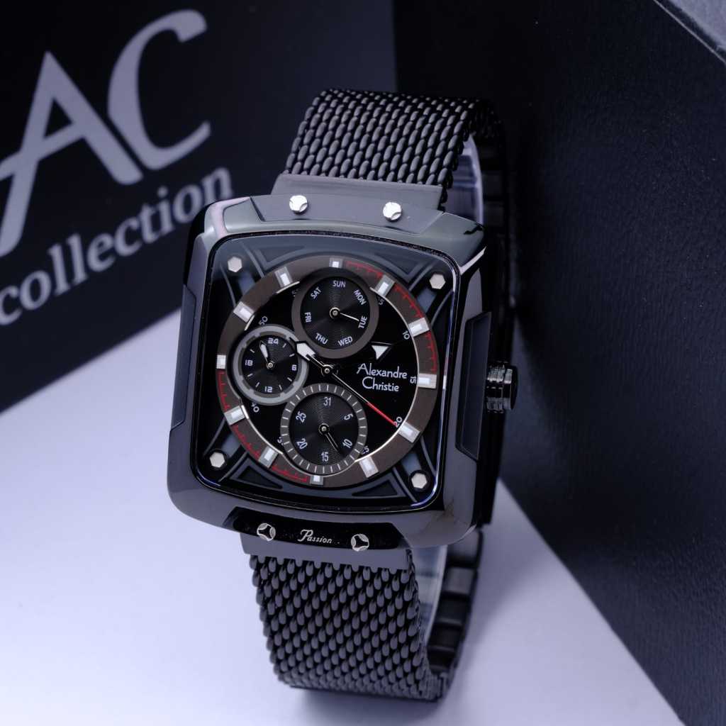 ALEXANDRE CHRISTIE AC 3030 FULL BLACK WANITA ORIGINAL