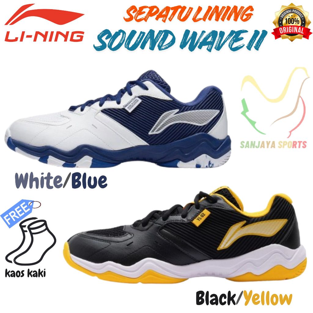 SEPATU BADMINTON LINING SOUND WAVE II ORIGINAL Clearance sale
