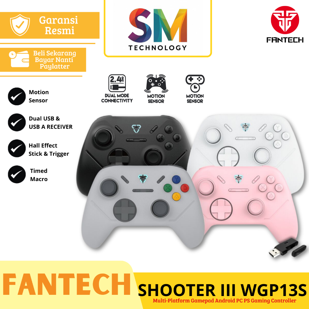 Fantech Multi platform Joystick Gamepad Wireless | Android | PC | PS3 | NS | Shooter III WGP13S